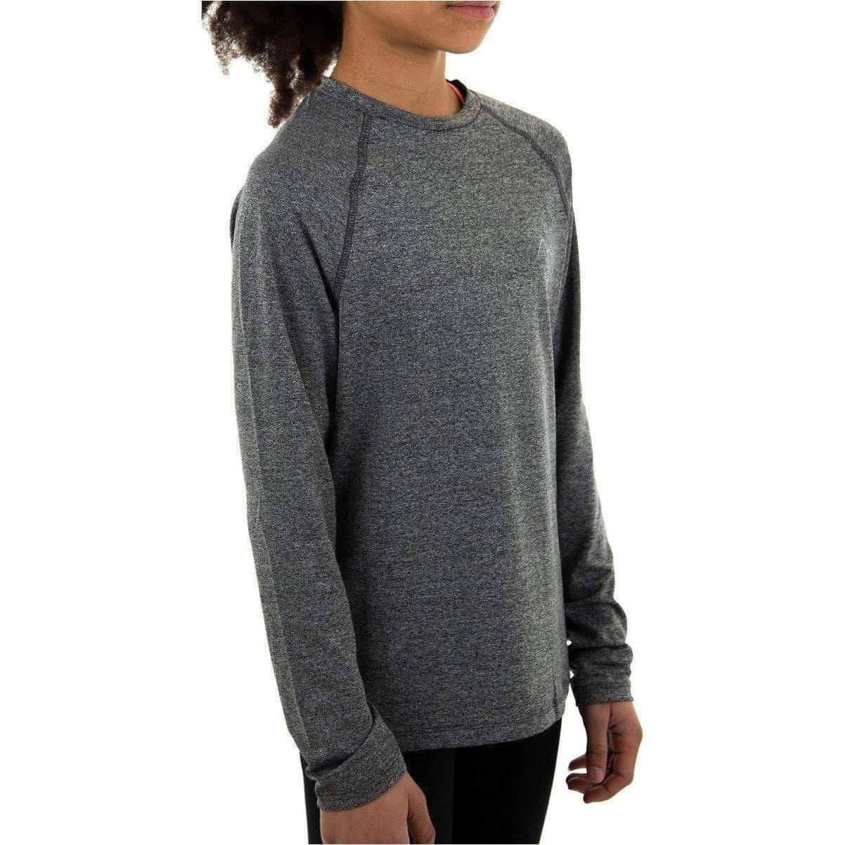More Mile Train To Run Girls Long Sleeve Running Top - Grey - Image 3