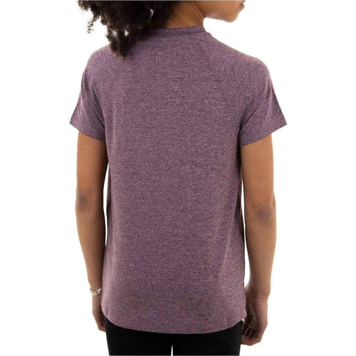 More Mile Train To Run Girls Short Sleeve Running Top - Purple - Image 2