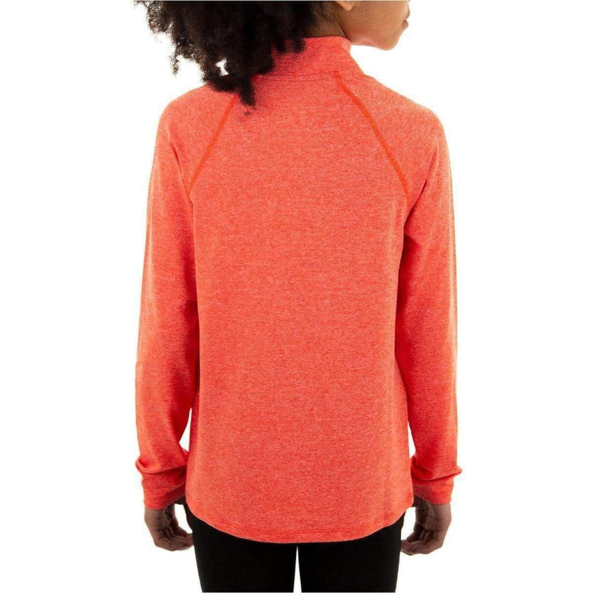More Mile Train To Run Half Zip Junior Running Top - Orange - Image 2