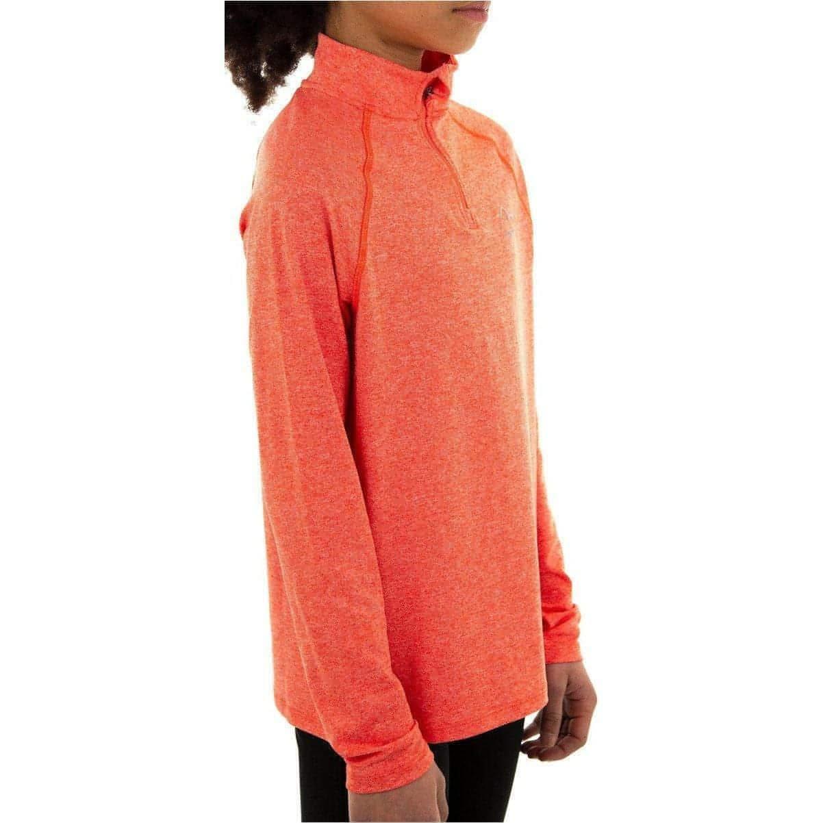 More Mile Train To Run Half Zip Junior Running Top - Orange - Image 3