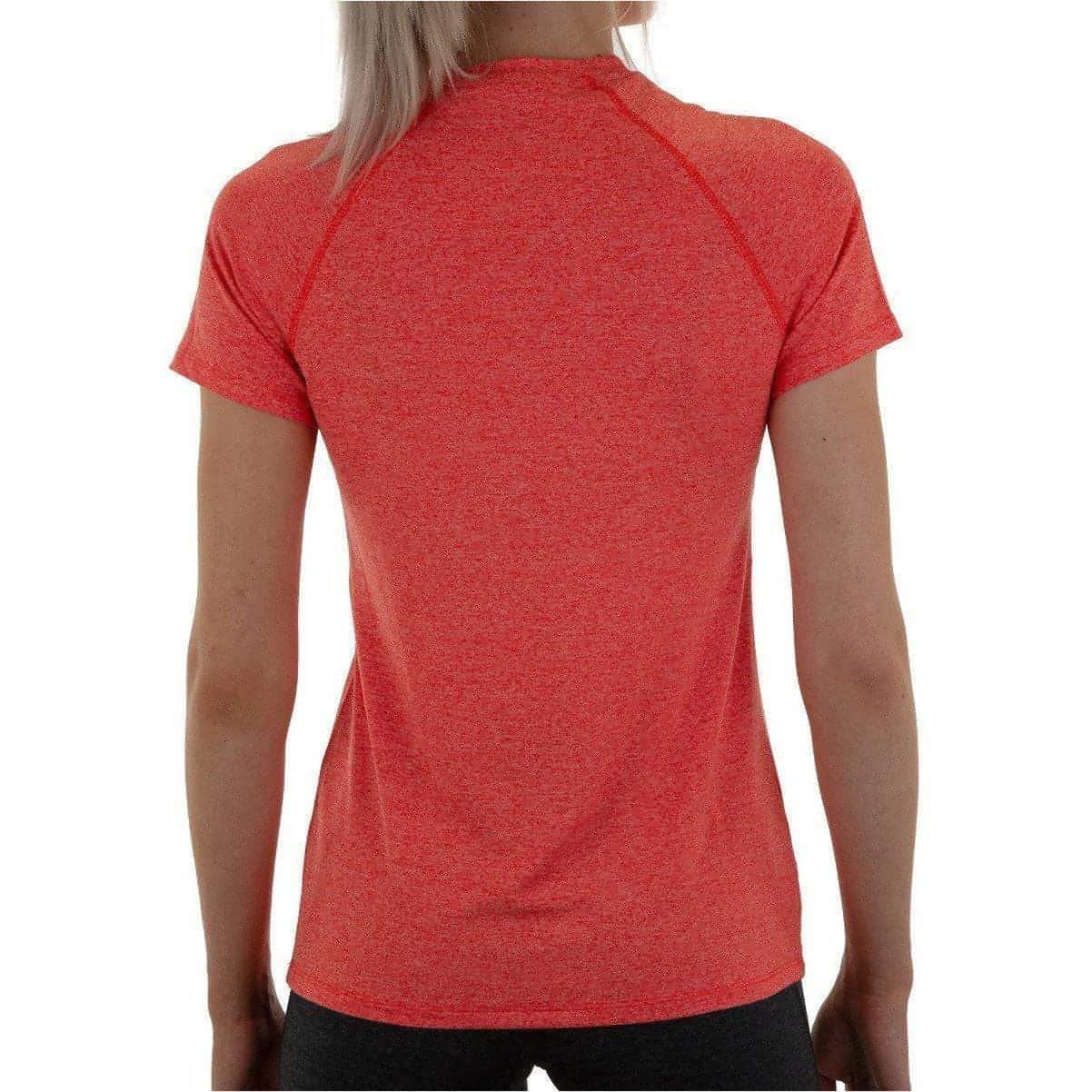 More Mile Train To Run Short Sleeve Womens Running Top - Orange - Image 2