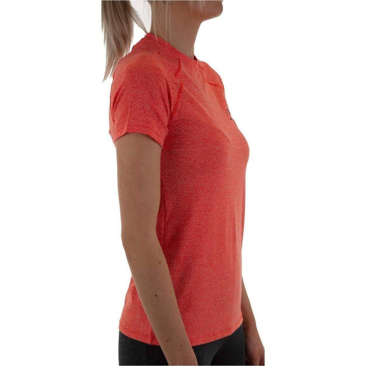More Mile Train To Run Short Sleeve Womens Running Top - Orange - Image 3