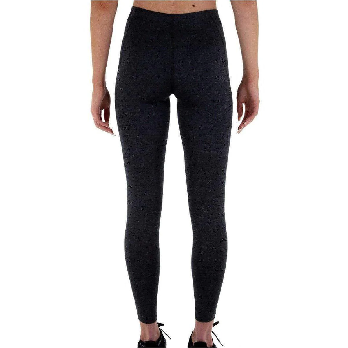 More Mile Train To Run Womens Long Running Tights - Grey - Image 2
