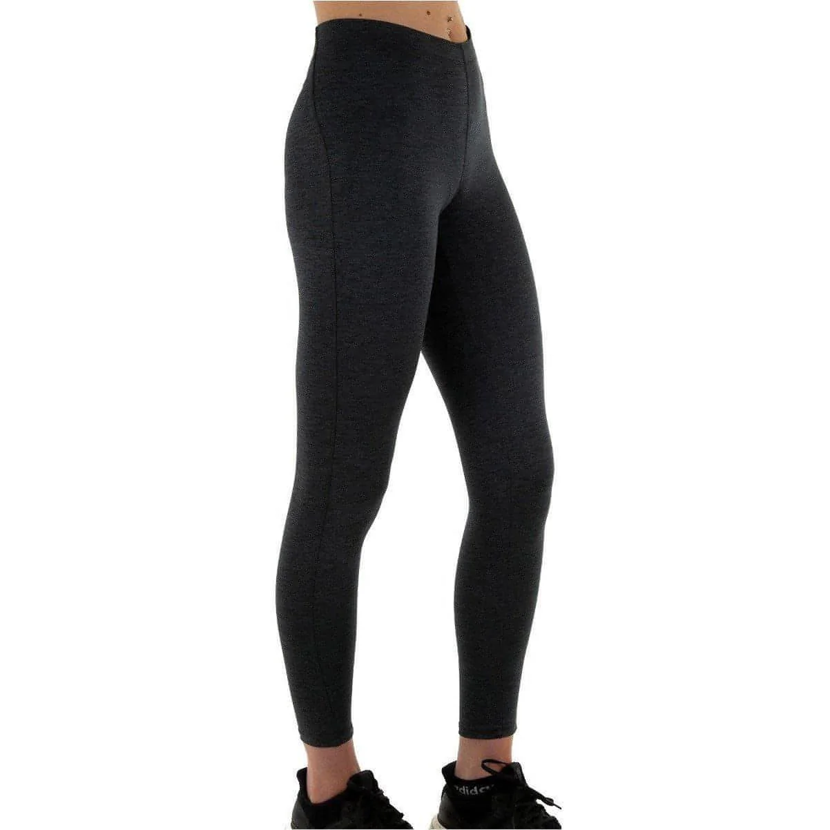 More Mile Train To Run Womens Long Running Tights - Grey - Image 3