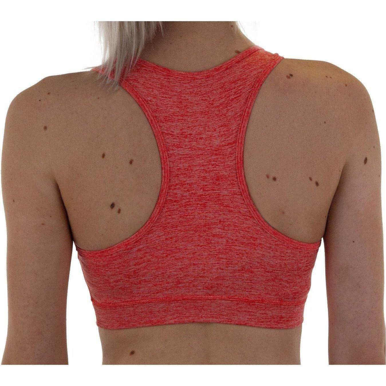 More Mile Train To Run Womens Running Crop Top - Orange - Image 2