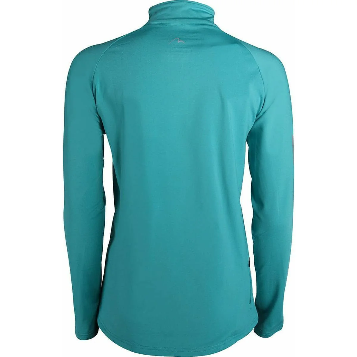 More Mile Vancouver Half Zip Long Sleeve Womens Running Top - Teal - Image 2