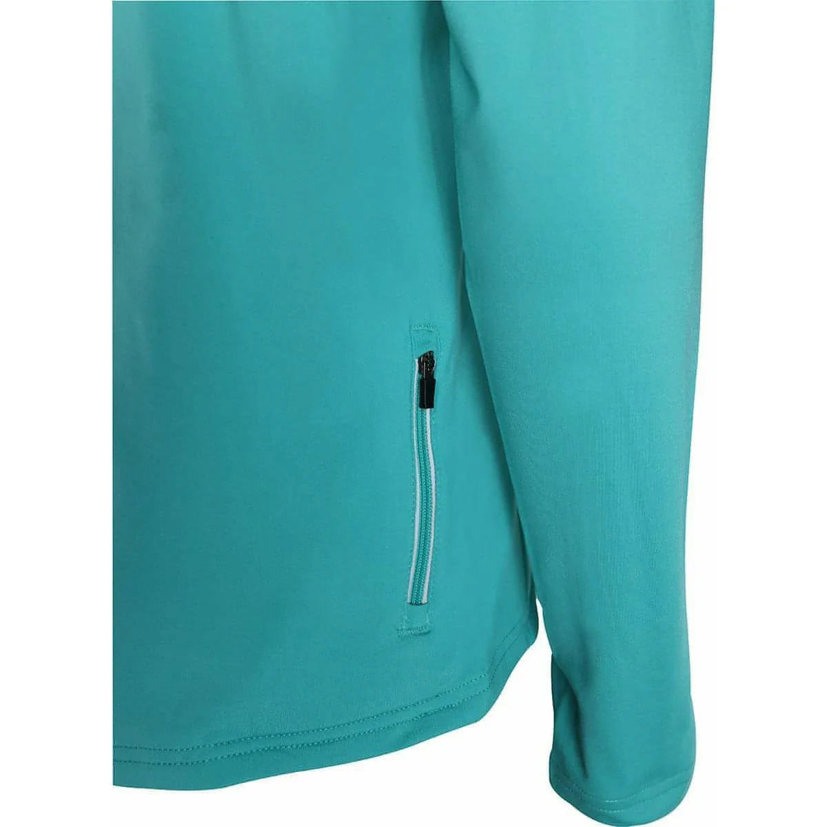 More Mile Vancouver Half Zip Long Sleeve Womens Running Top - Teal - Image 4