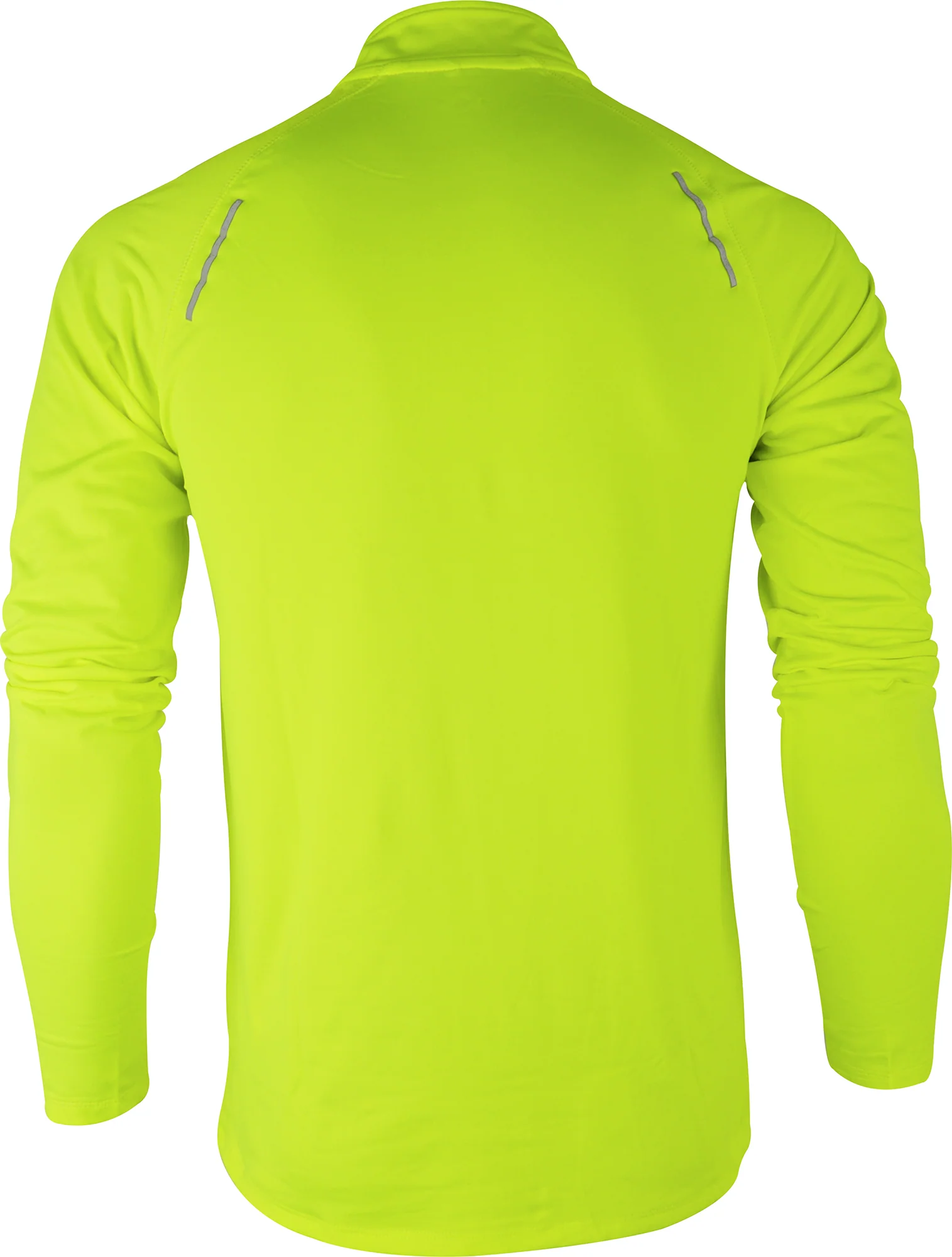 More Mile Vivid Half Zip Long Sleeve Mens Running Top - Yellow - Image 2