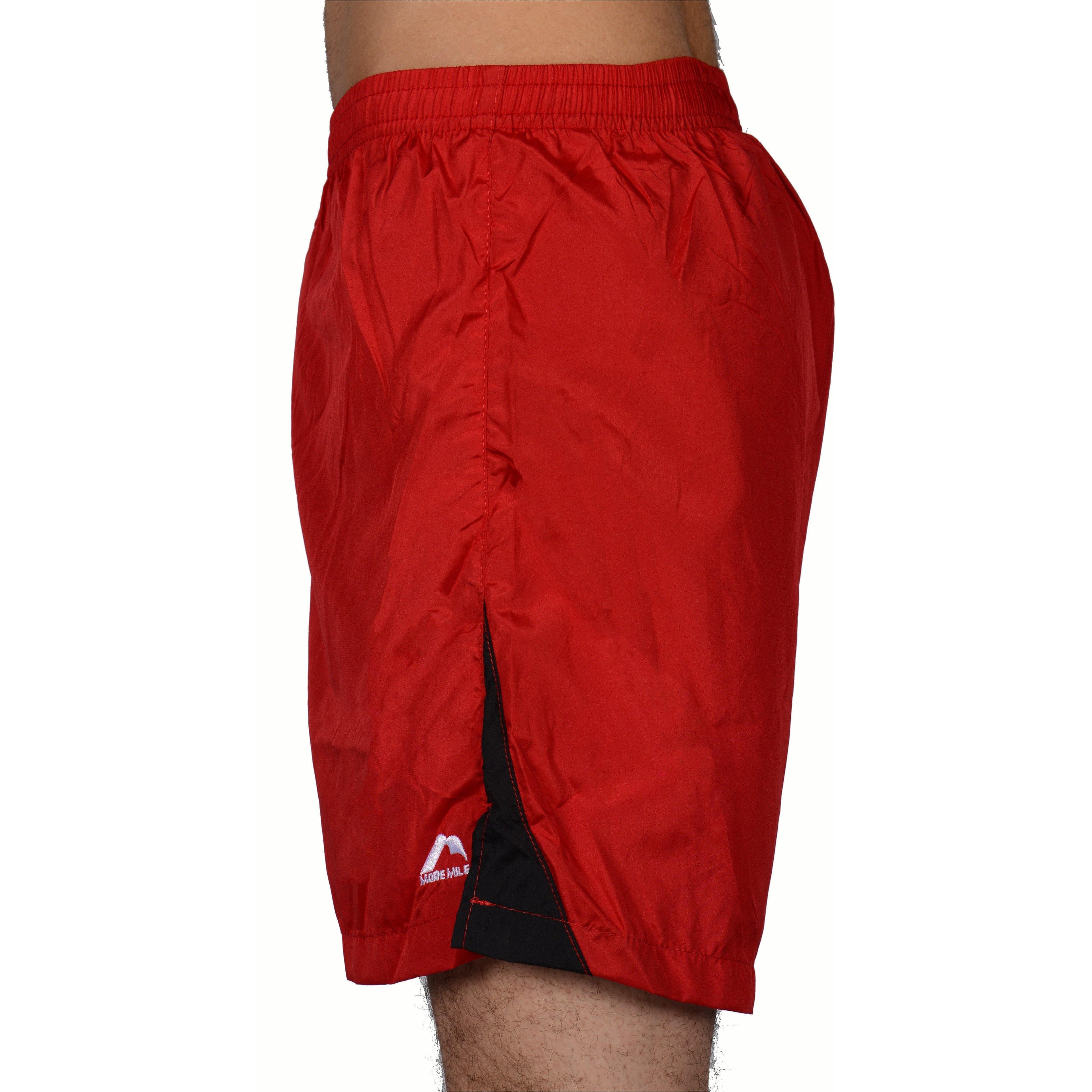 More Mile Zorbo 7 Inch Baggy Mens Running Shorts - Red - Image 2