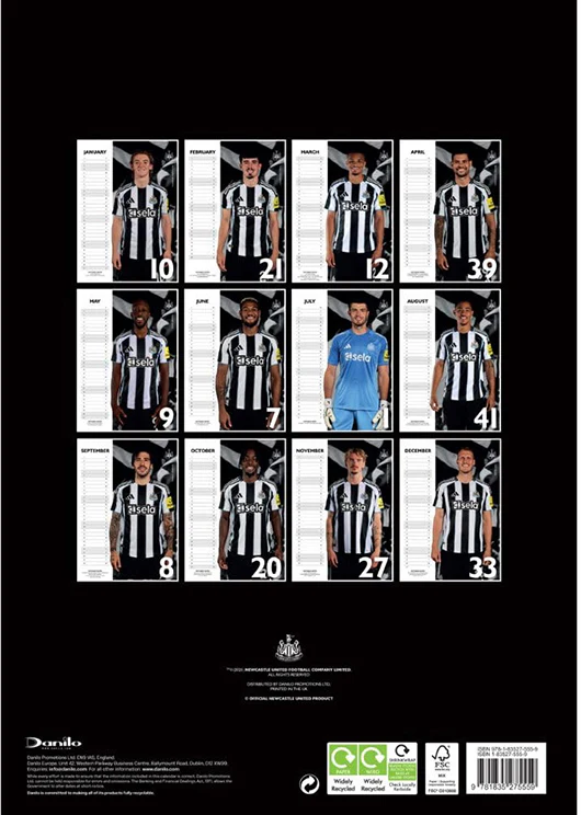 Newcastle United 2026 A3 Wall Calendar - Image 4
