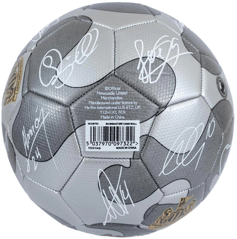 Newcastle United Camo Signature Football - Grey - Image 4