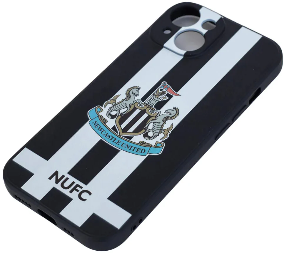 Newcastle United iPhone 15 Stripe Silicone Case