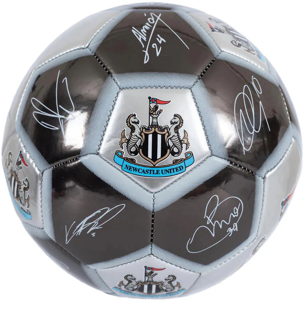 Newcastle United Signature Football - Black - Image 3