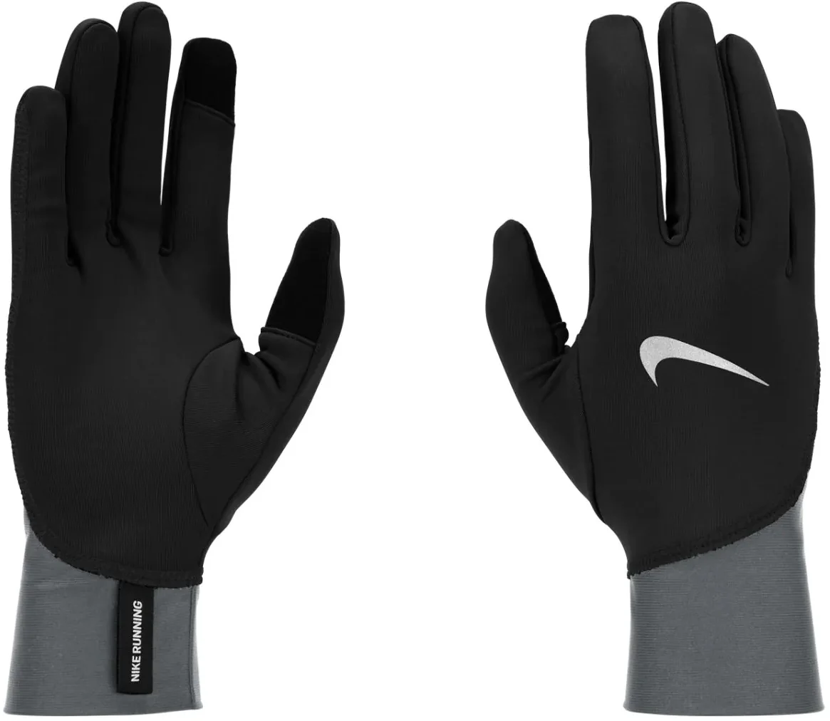 Nike Pacer Midweight Mens Running Gloves - Black - Image 3