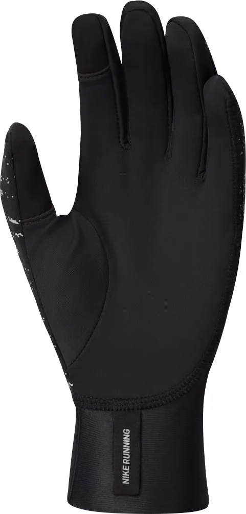 Nike Pacer Reflective Midweight Womens Running Gloves - Black - Image 2