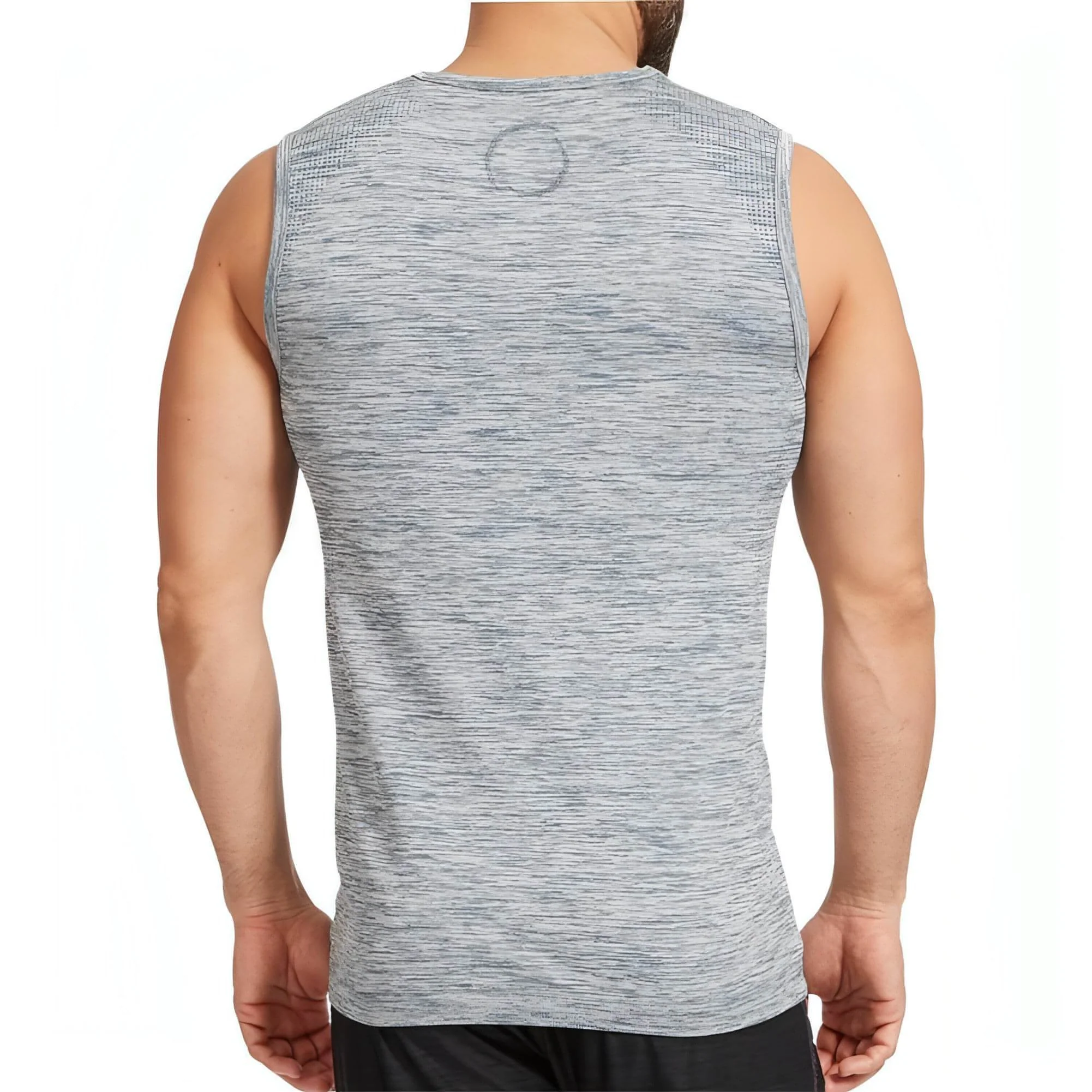 Ohmme Chandra Mens Yoga Vest - Blue - Image 3