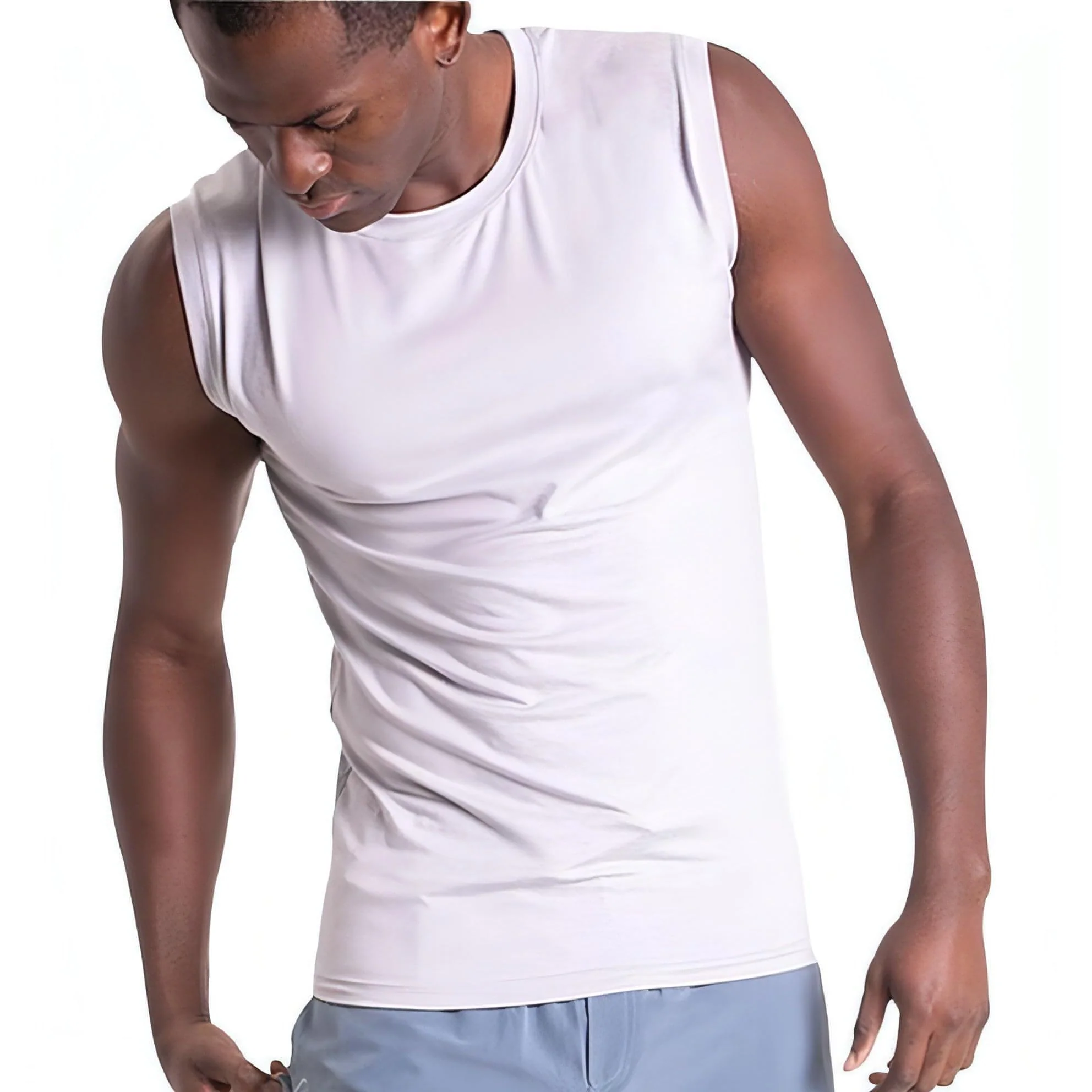 Ohmme Sagan Mens Yoga Vest - Grey