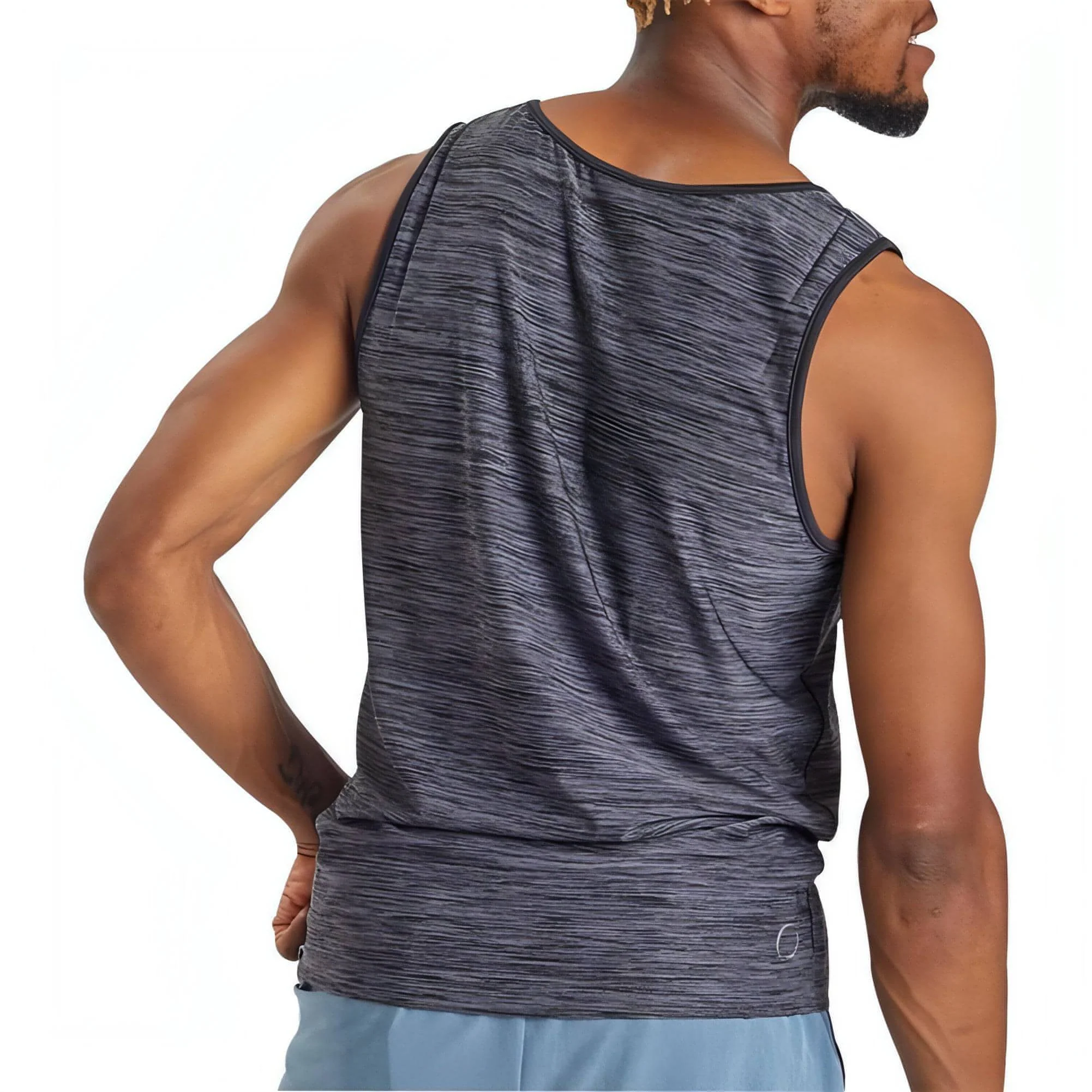 Ohmme Vajra II Mens Yoga Vest - Grey - Image 2
