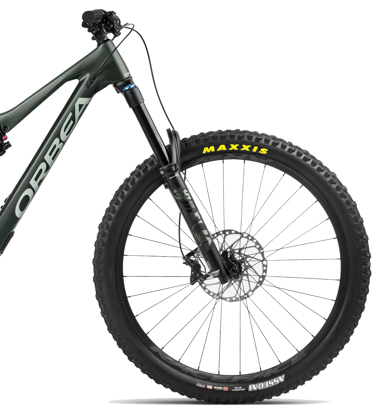 Orbea Rallon M20 Carbon Mountain Bike 2024 - Forest Green Carbon View - Image 3