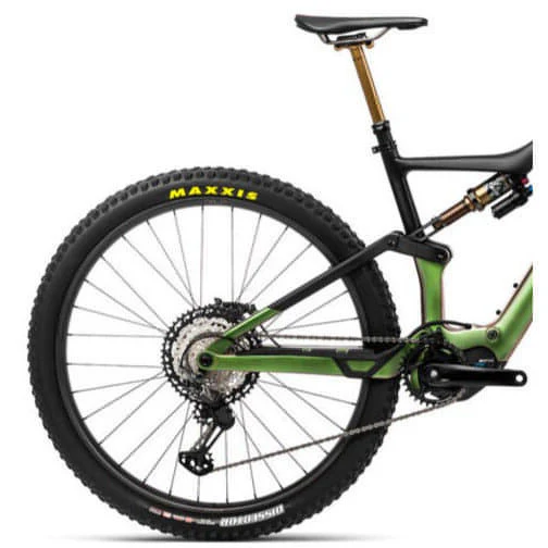 Orbea Rise M-Team Electric Carbon Mountain Bike 2023 - Chameleon Goblin Green - Image 2