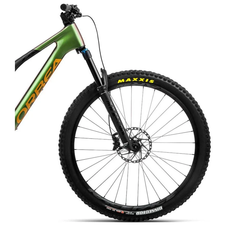 Orbea Rise M20 Carbon Electric Mountain Bike 2023 - Chameleon Goblin Green & Black - Image 3