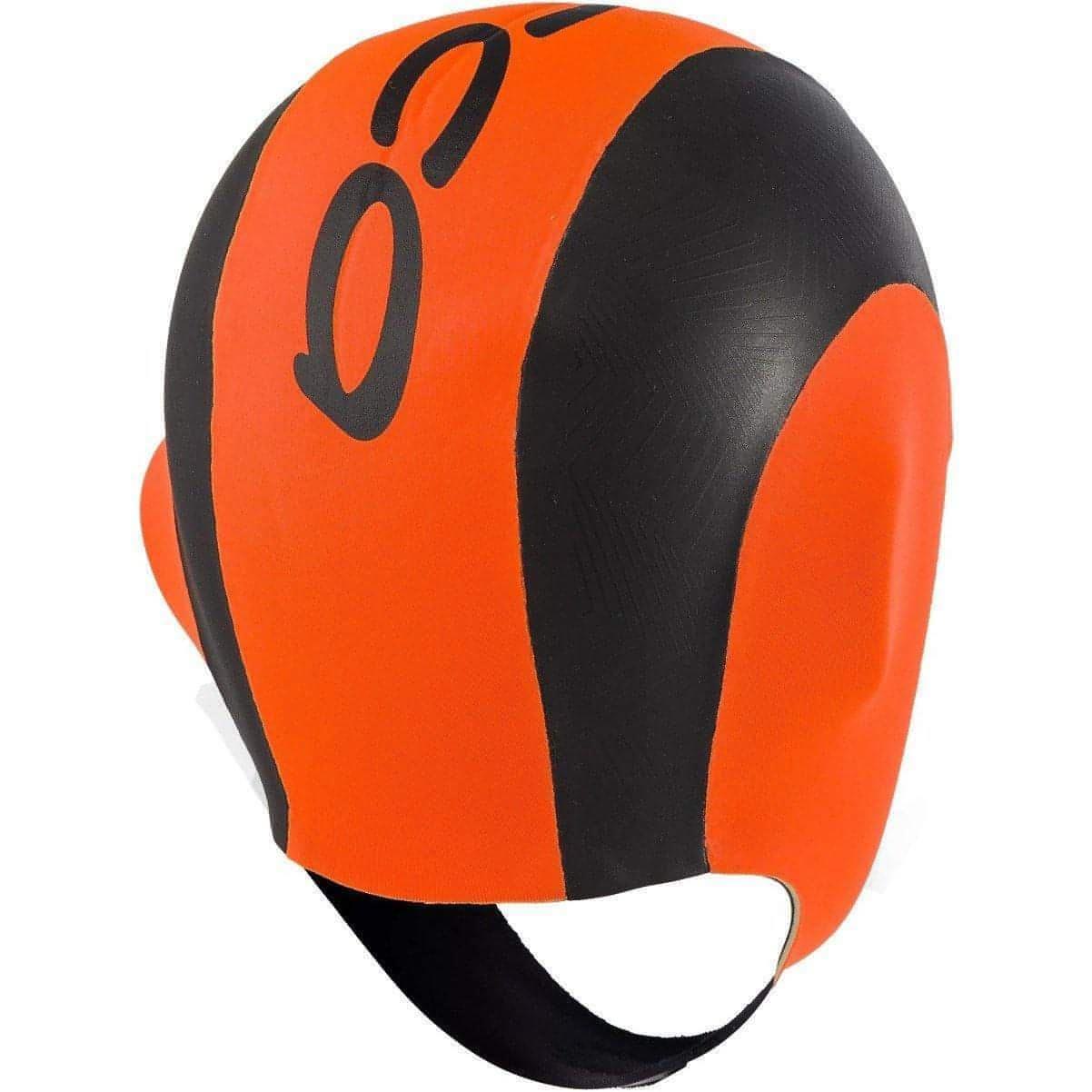 Orca High Vis Neoprene Swim Cap - Orange - Image 2
