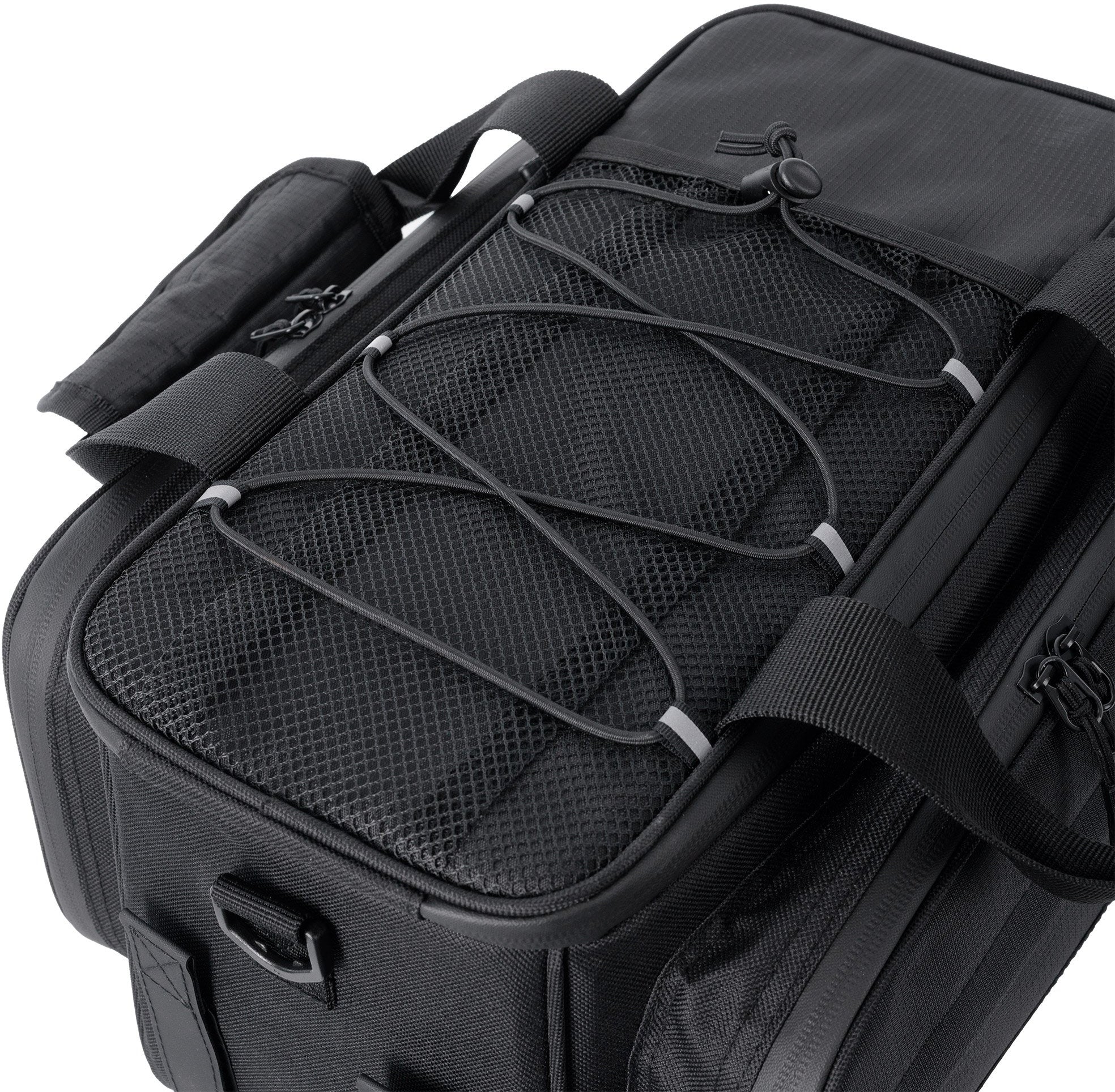 Oxford T18 Rack Top Bag With 18L Pannier Bag - Black - Image 4