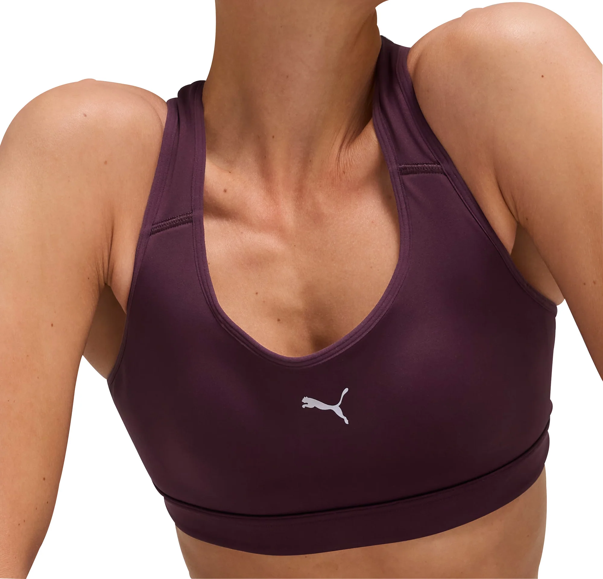 Puma 4KEEPS Womens Running Sports Bra - Purple - Image 3