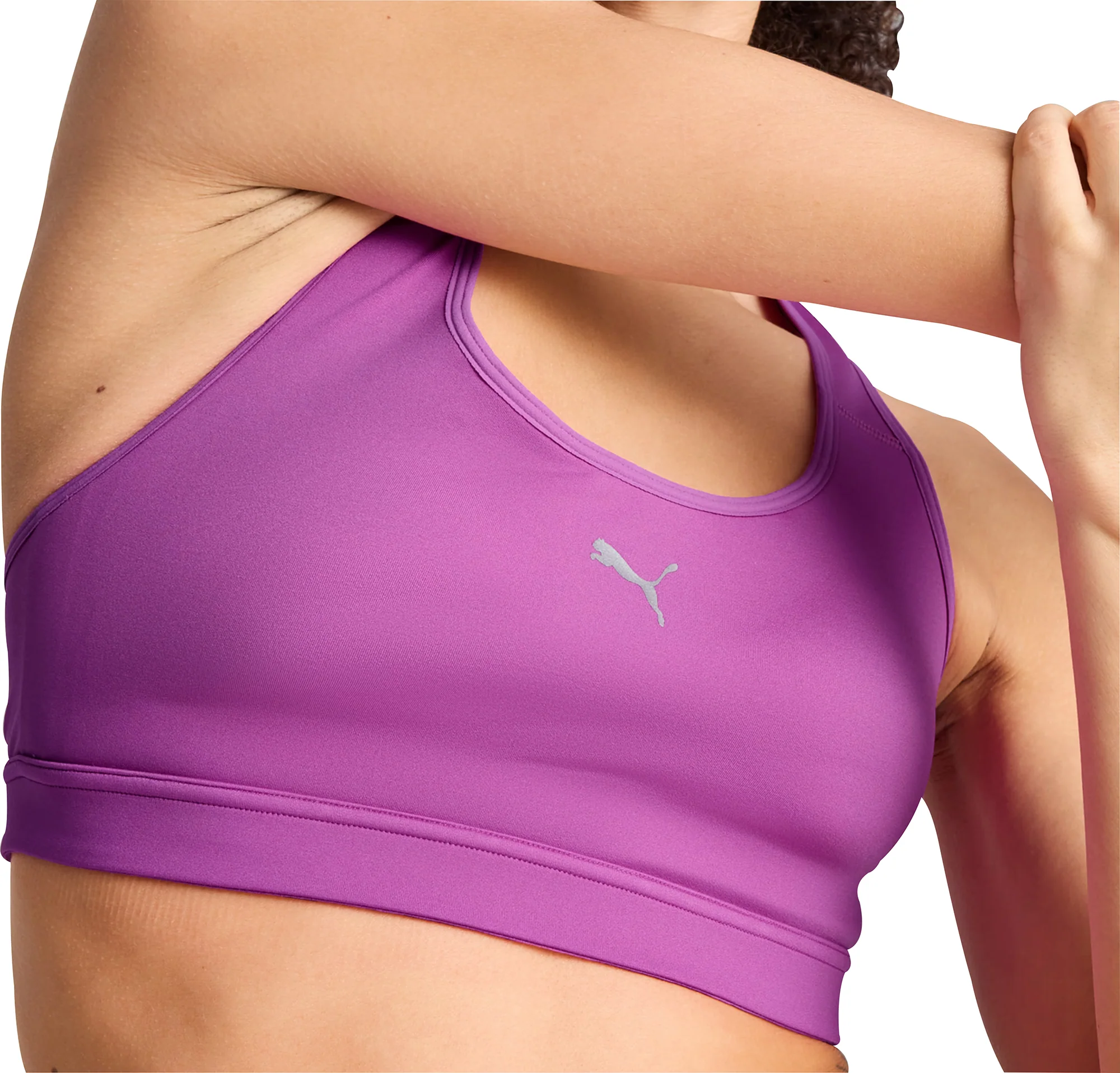 Puma 4KEEPS Womens Running Sports Bra - Purple - Image 3