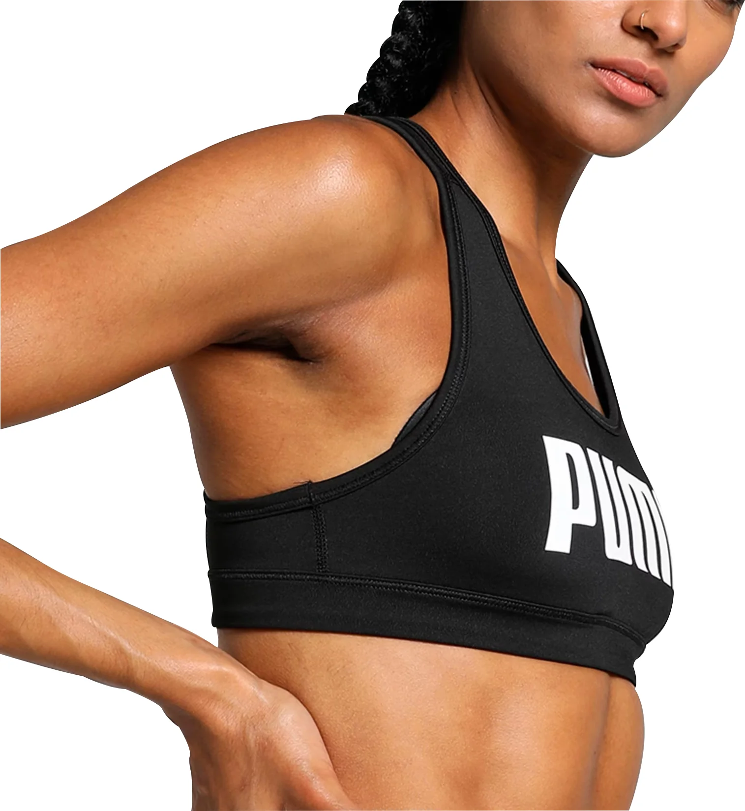Puma 4KEEPS Women's Running Sports Bra - Black - Image 3
