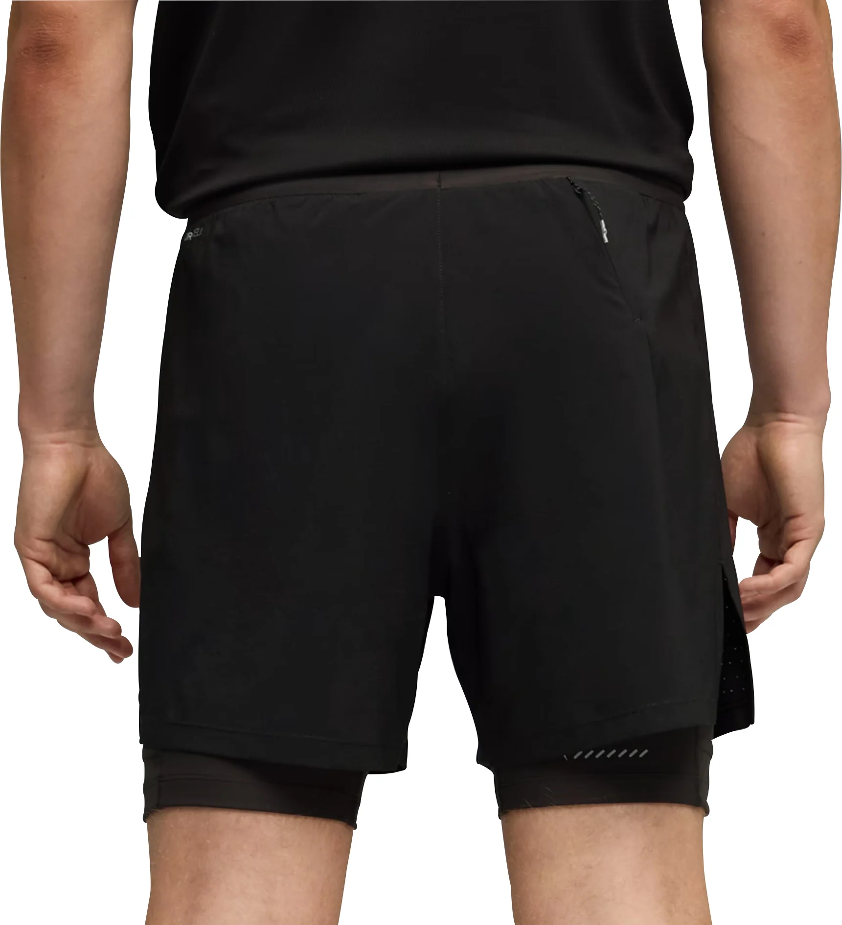 Puma 5 Inch DreamRun 2 In 1 Mens Running Shorts - Black - Image 2