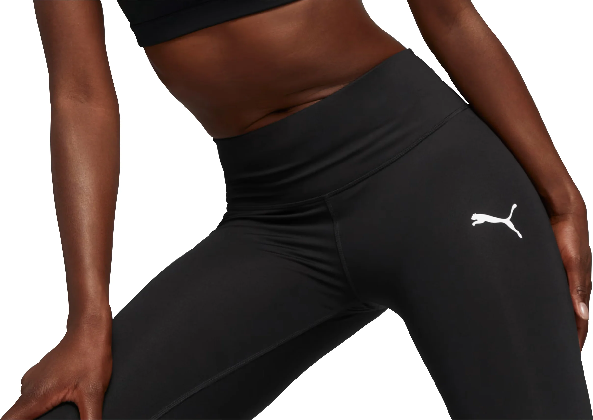 Puma Active Womens Long Training Tights - Black - Image 4