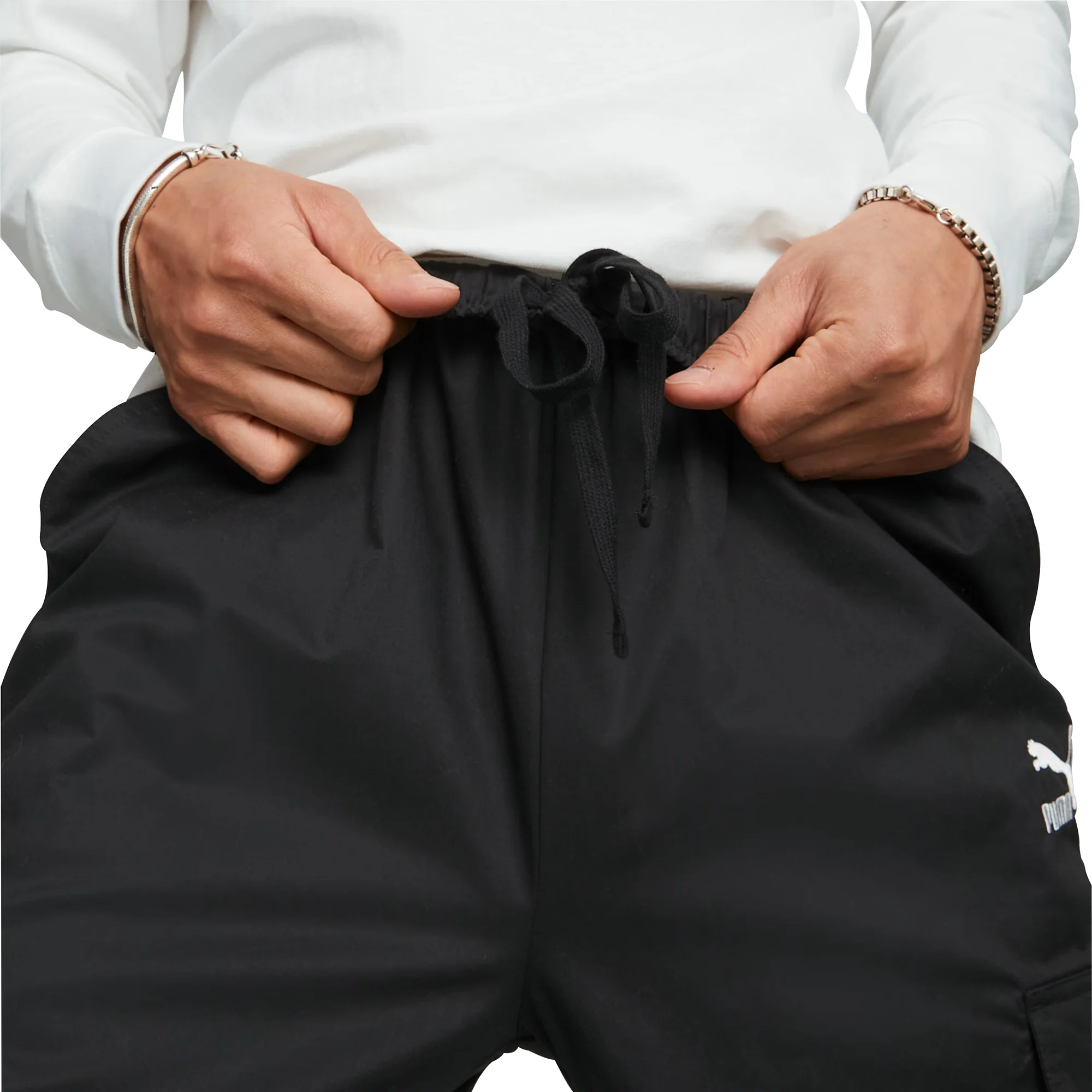 Puma Classic Mens Cargo Pants - Black - Image 2