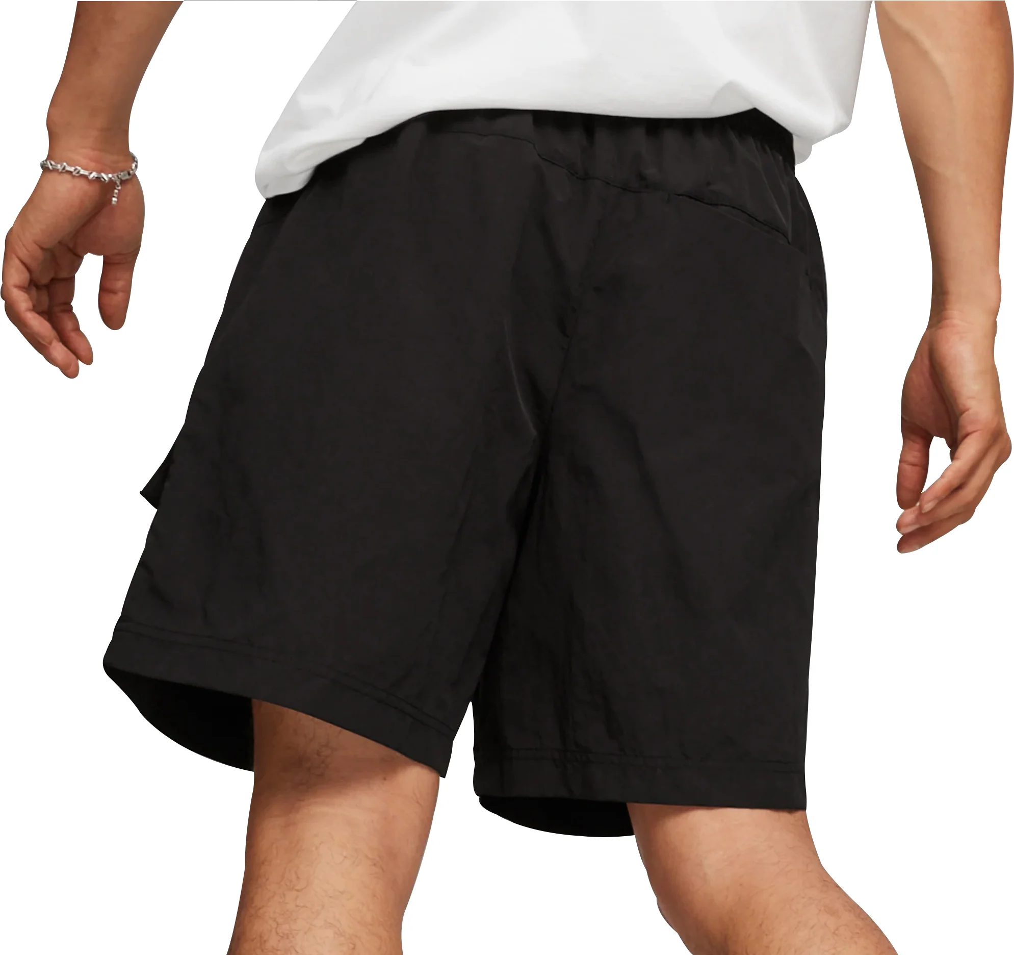 Puma Classic Mens Cargo Shorts - Black - Image 2