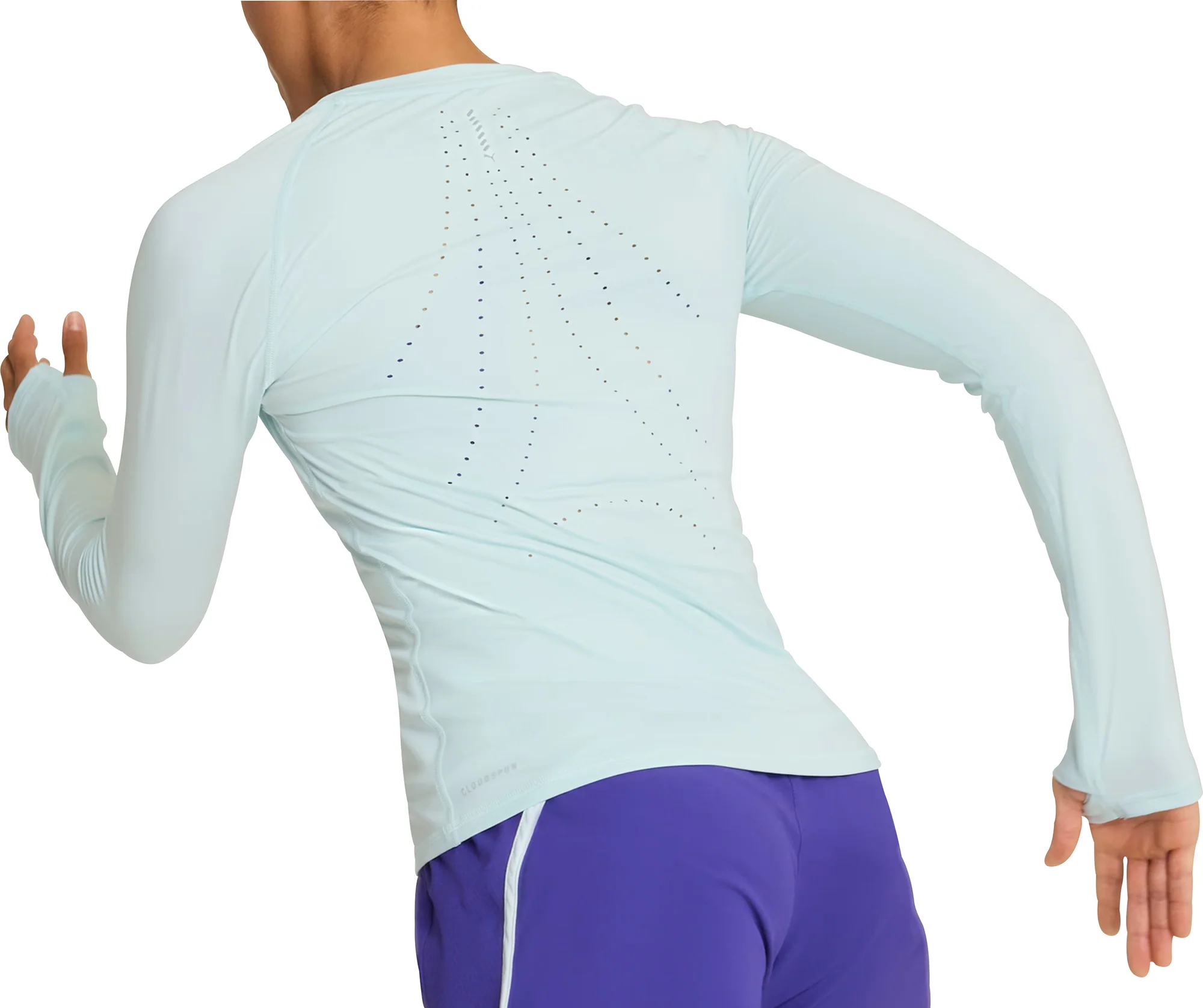 Puma Cloudspun Long Sleeve Womens Running Top - Blue - Image 2