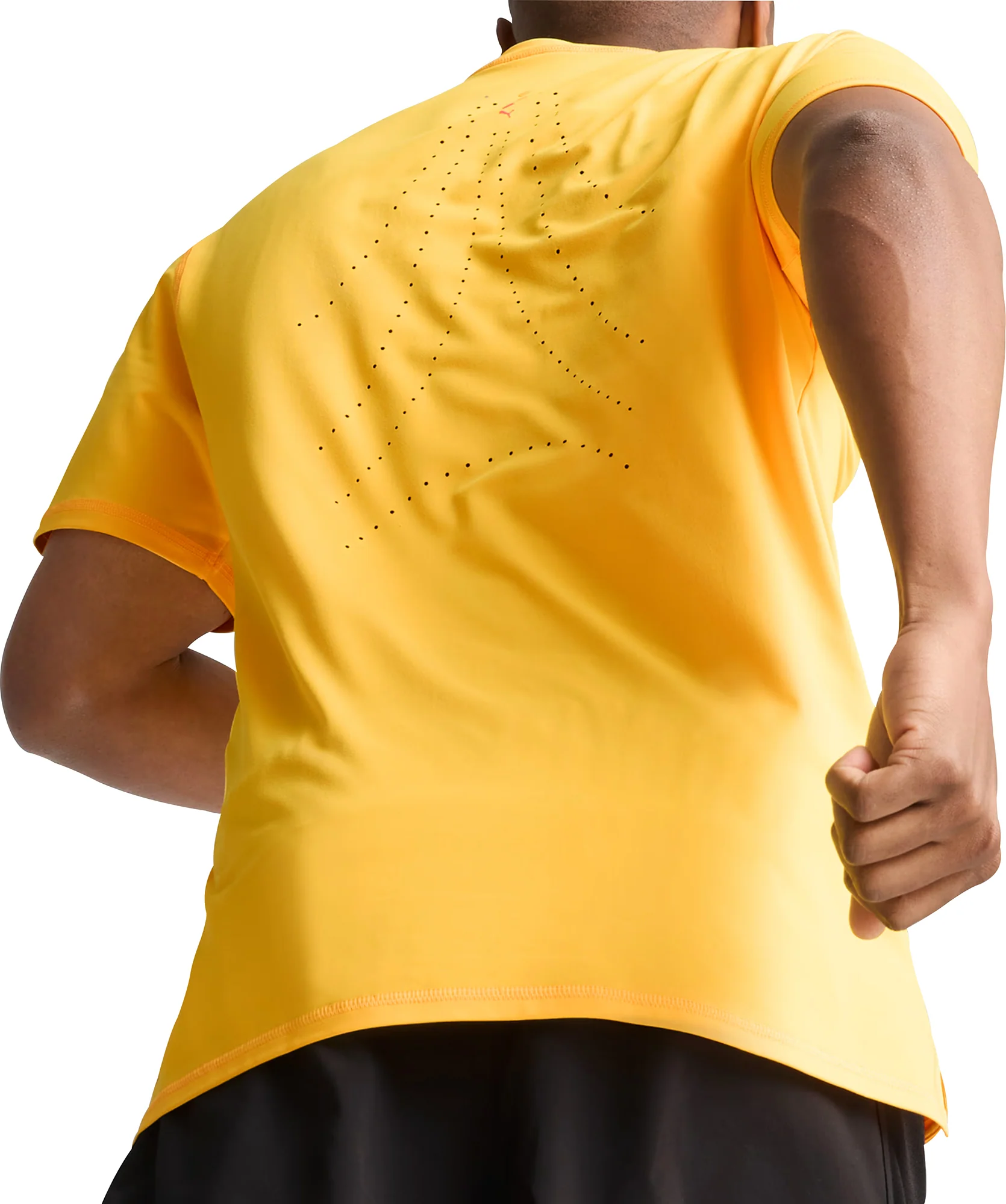 Puma Cloudspun Short Sleeve Mens Running Top - Orange - Image 2