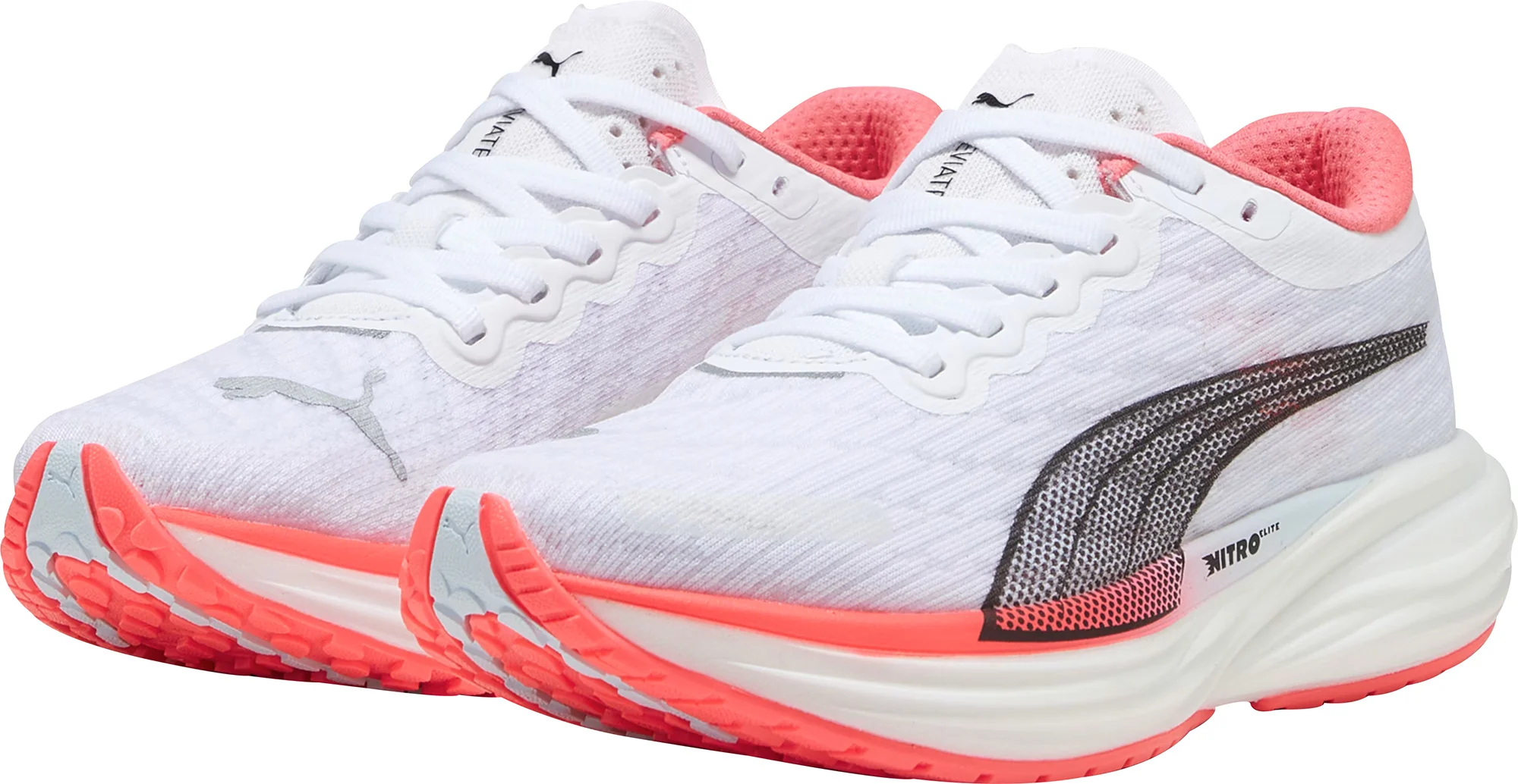 Puma Deviate Nitro 2 Womens Running Shoes - White - Image 5