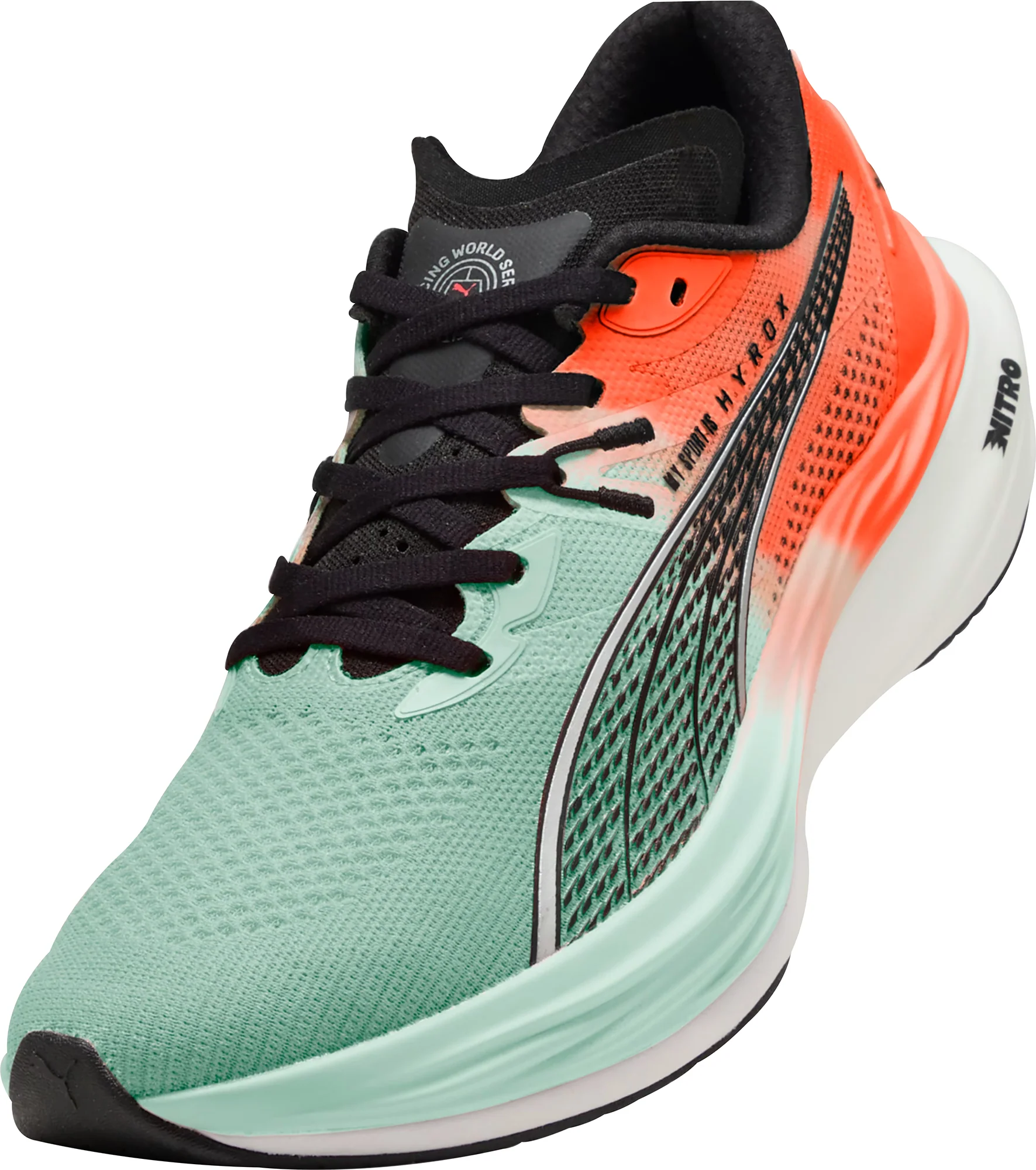Puma Deviate Nitro 3 HYROX Mens Running Shoes - Green - Image 7