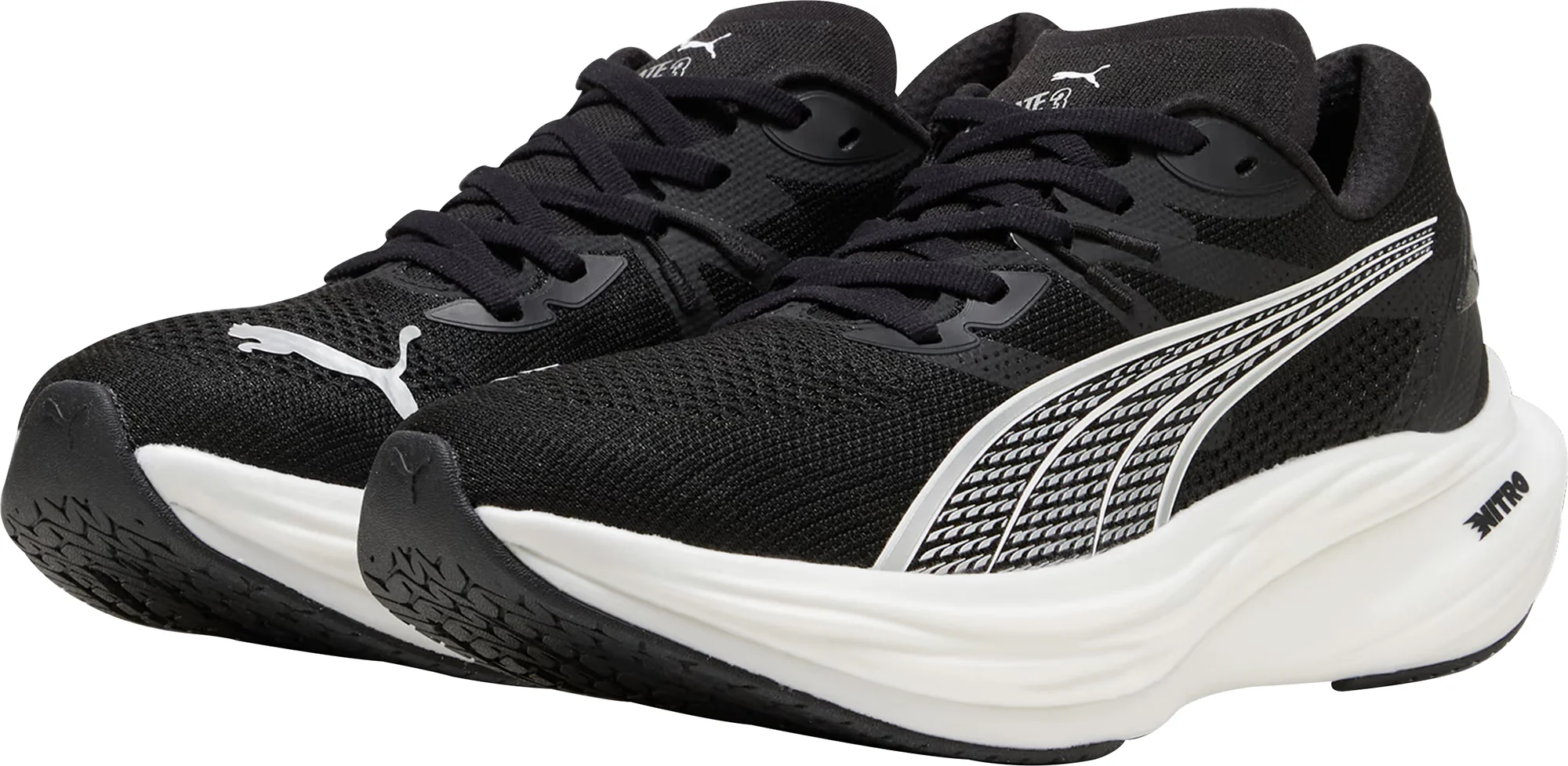 Puma Deviate Nitro 3 Mens Running Shoes - Black - Image 5