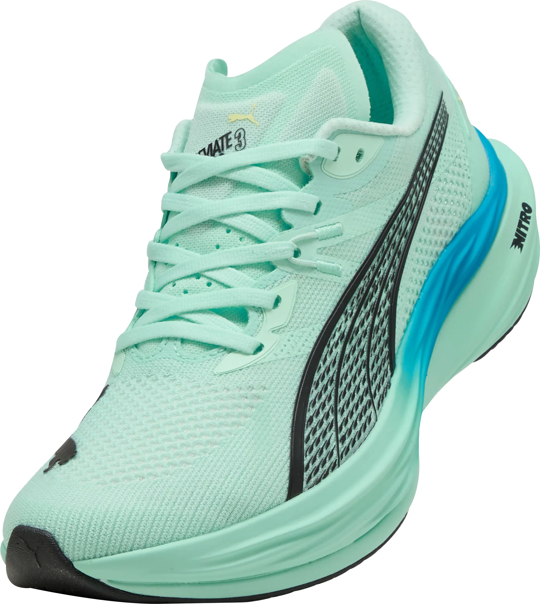 Puma Deviate Nitro 3 Mens Running Shoes - Green - Image 7