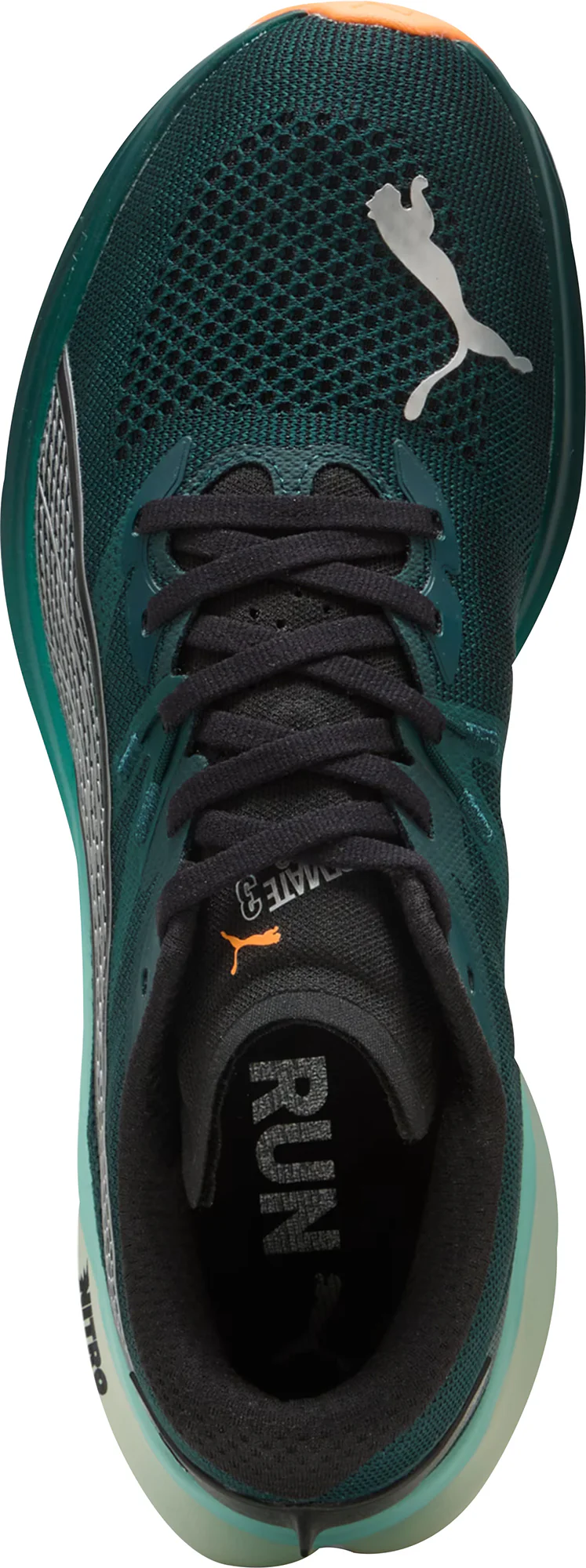 Puma Deviate Nitro 3 Mens Running Shoes - Green - Image 4
