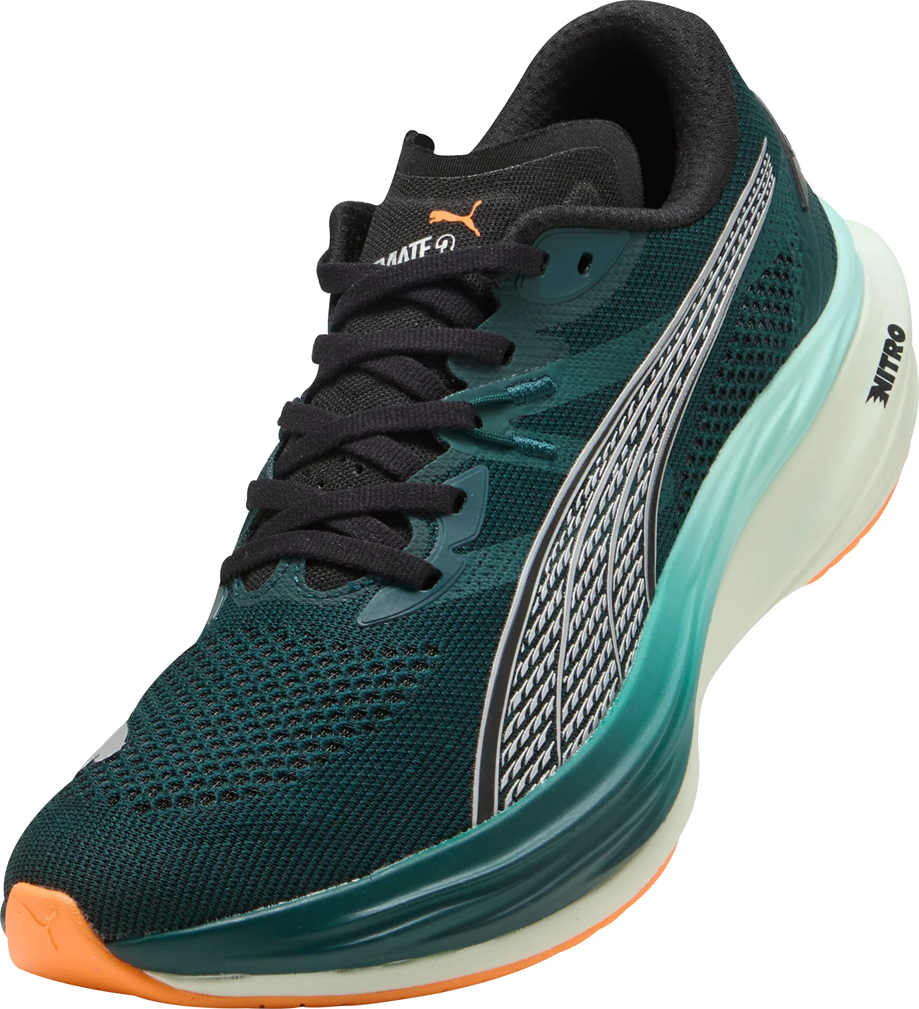 Puma Deviate Nitro 3 Mens Running Shoes - Green - Image 7