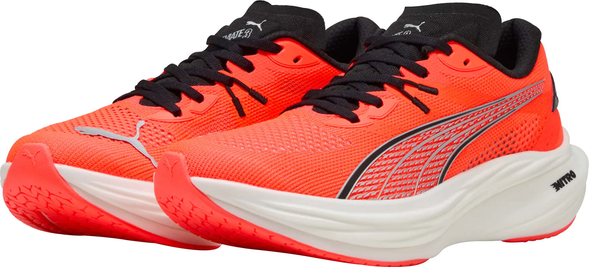 Puma Deviate Nitro 3 Mens Running Shoes - Red - Image 5