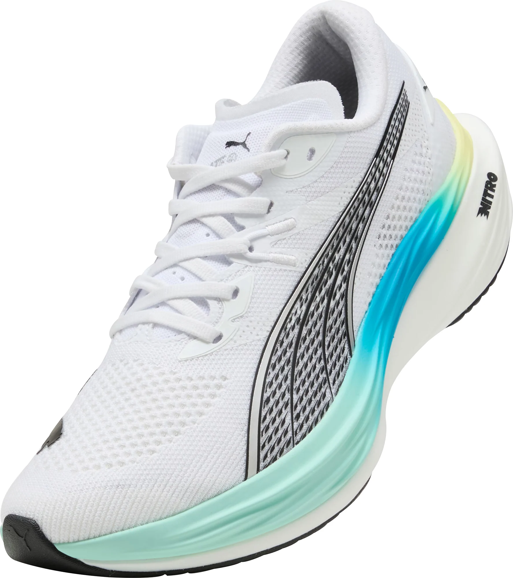 Puma Deviate Nitro 3 Mens Running Shoes - White - Image 7