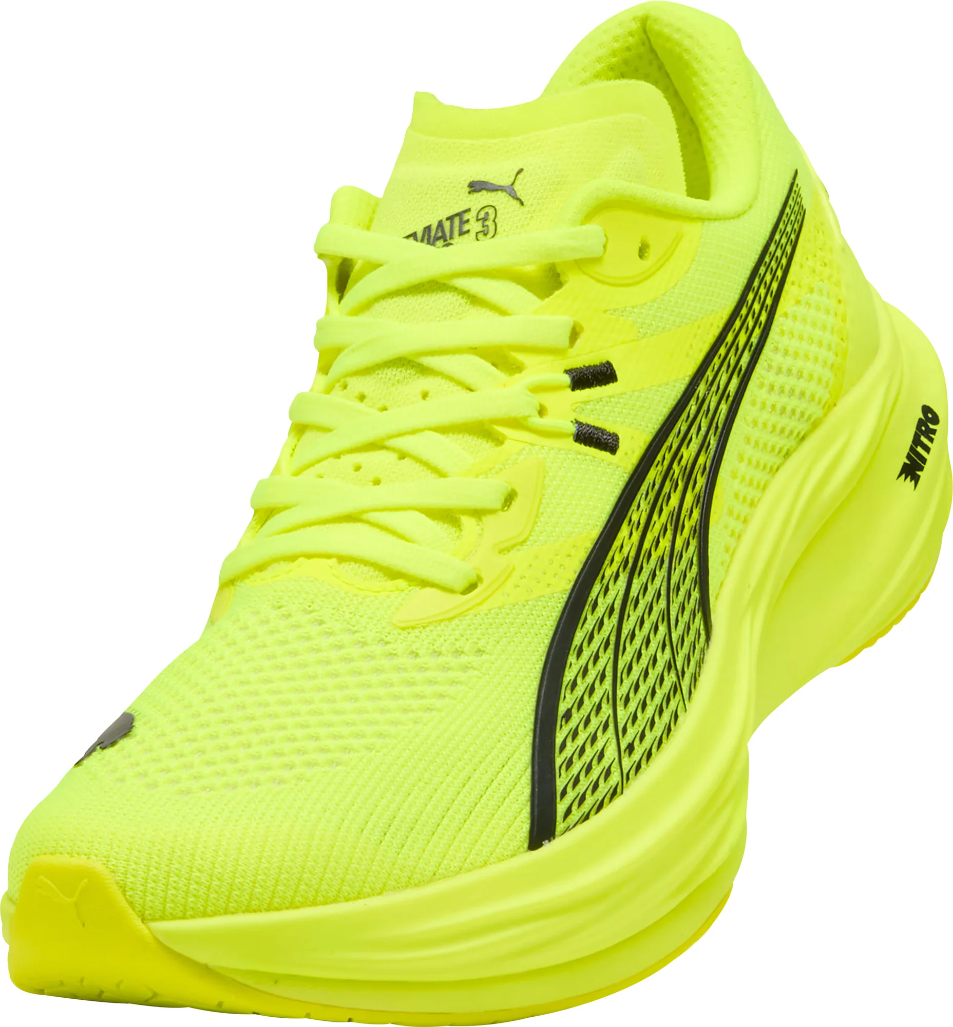 Puma Deviate Nitro 3 Mens Running Shoes - Yellow - Image 7