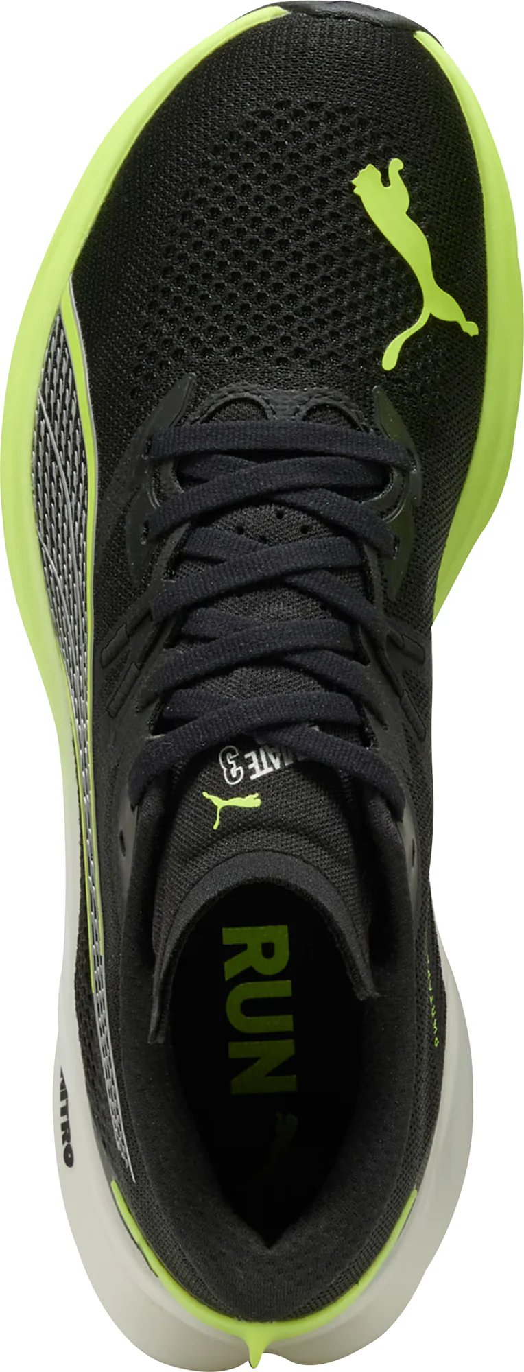 Puma Deviate Nitro 3 WIDE FIT Mens Running Shoes - Black - Image 4