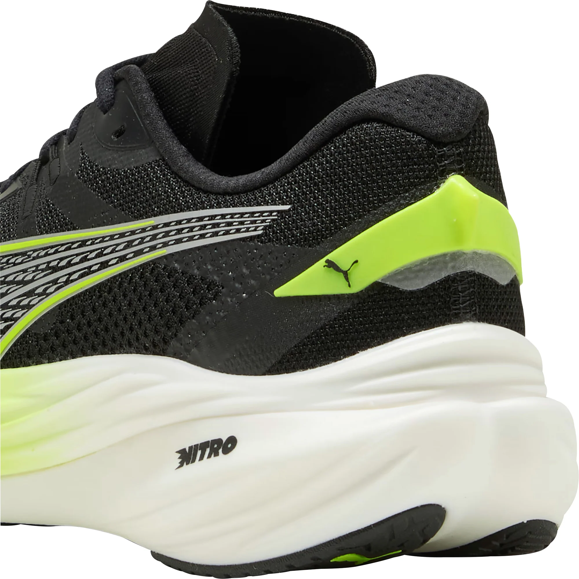 Puma Deviate Nitro 3 WIDE FIT Mens Running Shoes - Black - Image 6