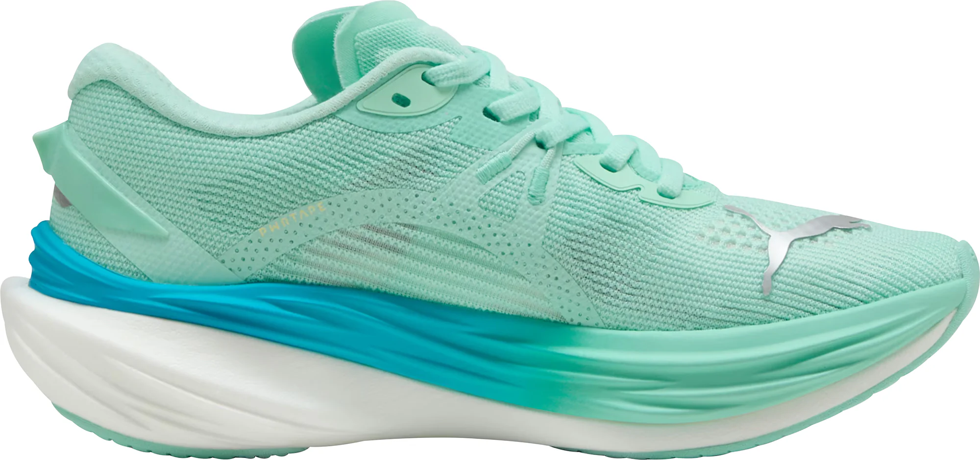 Puma Deviate Nitro 3 Womens Running Shoes - Green - Image 3