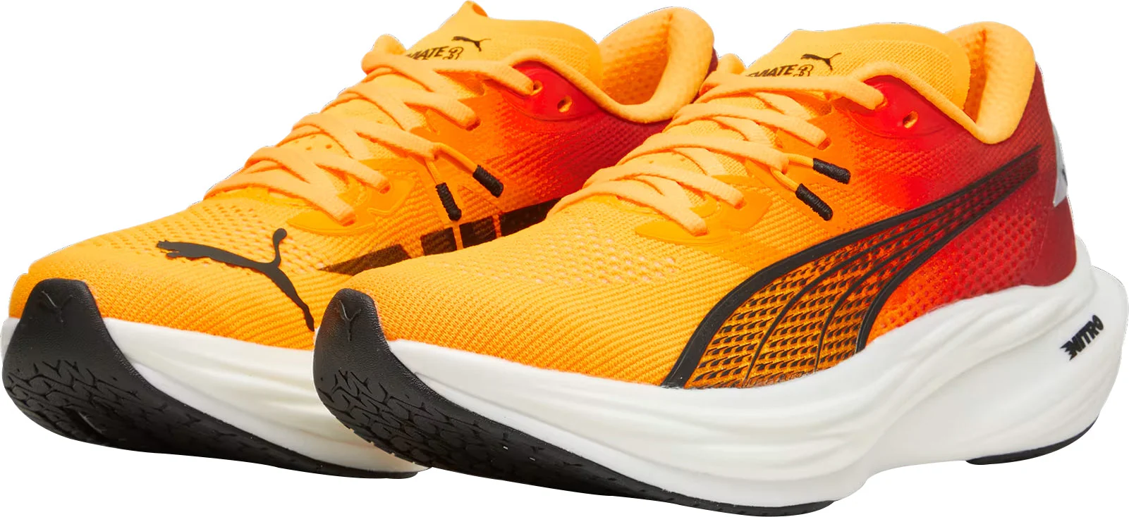 Puma Deviate Nitro 3 Womens Running Shoes - Orange - Image 5
