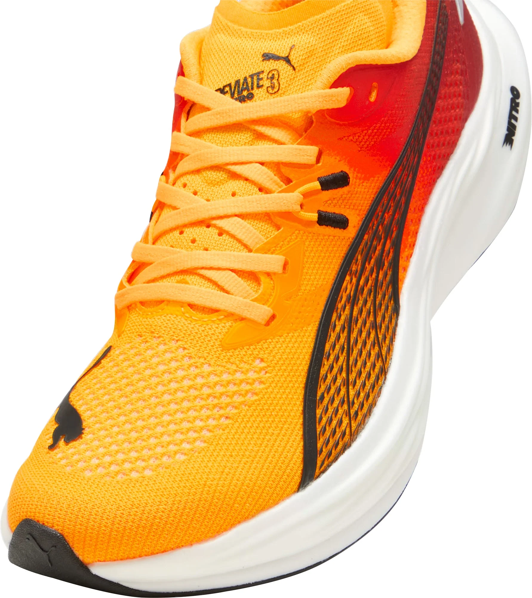 Puma Deviate Nitro 3 Womens Running Shoes - Orange - Image 6